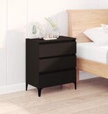 VidaXL Dressoir 60x35x70 cm bewerkt hout zwart