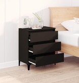 VidaXL Dressoir 60x35x70 cm bewerkt hout zwart