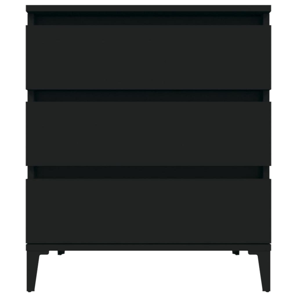 VidaXL Dressoir 60x35x70 cm bewerkt hout zwart