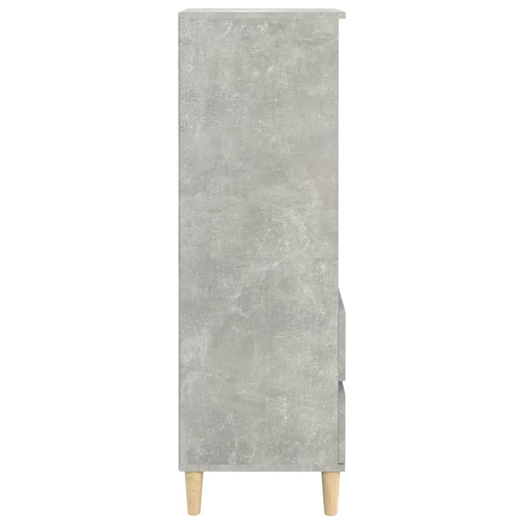 VidaXL Hoge kast 40x36x110 cm bewerkt hout betongrijs
