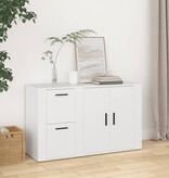 VidaXL Dressoir 100x33x59,5 cm bewerkt hout wit