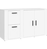 VidaXL Dressoir 100x33x59,5 cm bewerkt hout wit