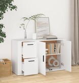 VidaXL Dressoir 100x33x59,5 cm bewerkt hout wit