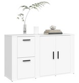 VidaXL Dressoir 100x33x59,5 cm bewerkt hout wit