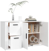 VidaXL Dressoir 100x33x59,5 cm bewerkt hout wit