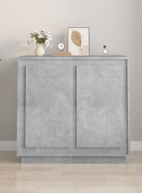 VidaXL Dressoir 80x34x75 cm bewerkt hout betongrijs