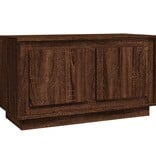 VidaXL Tv-meubel 80x35x45 cm bewerkt hout bruin eikenkleur