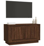 VidaXL Tv-meubel 80x35x45 cm bewerkt hout bruin eikenkleur