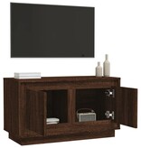 VidaXL Tv-meubel 80x35x45 cm bewerkt hout bruin eikenkleur