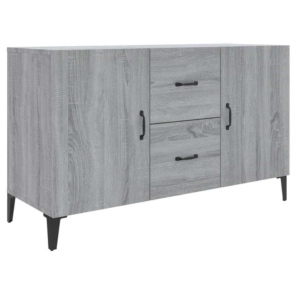 VidaXL Dressoir 100x36x60 cm bewerkt hout grijs sonoma eikenkleurig