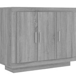 VidaXL Dressoir 92x35x75 cm bewerkt hout grijs sonoma eikenkleurig
