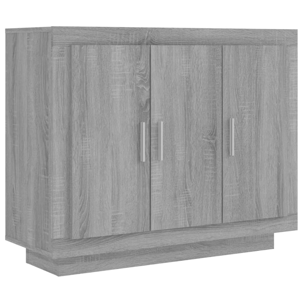 VidaXL Dressoir 92x35x75 cm bewerkt hout grijs sonoma eikenkleurig