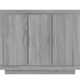 VidaXL Dressoir 92x35x75 cm bewerkt hout grijs sonoma eikenkleurig
