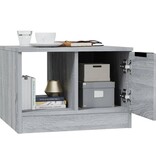 VidaXL Salontafel 50x50x36 cm bewerkt hout grijs sonoma eikenkleurig