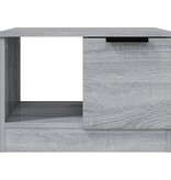 VidaXL Salontafel 50x50x36 cm bewerkt hout grijs sonoma eikenkleurig