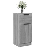 VidaXL Dressoir 30x30x70 cm bewerkt hout grijs sonoma eikenkleurig