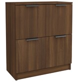 VidaXL Dressoir 60x30x70 cm bewerkt hout bruineikenkleurig