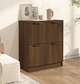 VidaXL Dressoir 60x30x70 cm bewerkt hout bruineikenkleurig