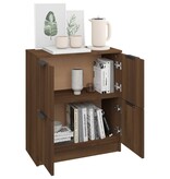 VidaXL Dressoir 60x30x70 cm bewerkt hout bruineikenkleurig