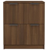 VidaXL Dressoir 60x30x70 cm bewerkt hout bruineikenkleurig