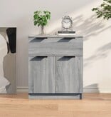 VidaXL Dressoir 60x30x70 cm bewerkt hout grijs sonoma eiken