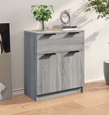 VidaXL Dressoir 60x30x70 cm bewerkt hout grijs sonoma eiken