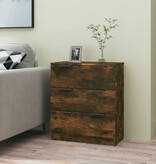 VidaXL Dressoir 60x30x70 cm bewerkt hout gerookt eikenkleurig