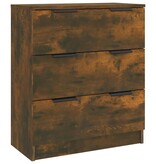 VidaXL Dressoir 60x30x70 cm bewerkt hout gerookt eikenkleurig