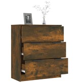 VidaXL Dressoir 60x30x70 cm bewerkt hout gerookt eikenkleurig