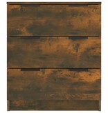 VidaXL Dressoir 60x30x70 cm bewerkt hout gerookt eikenkleurig