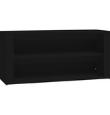 VidaXL Schoenenrek 100x35x45 cm bewerkt hout zwart