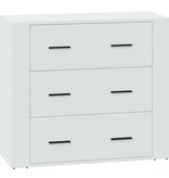 VidaXL Dressoir 80x33x70 cm bewerkt hout wit