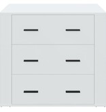 VidaXL Dressoir 80x33x70 cm bewerkt hout wit