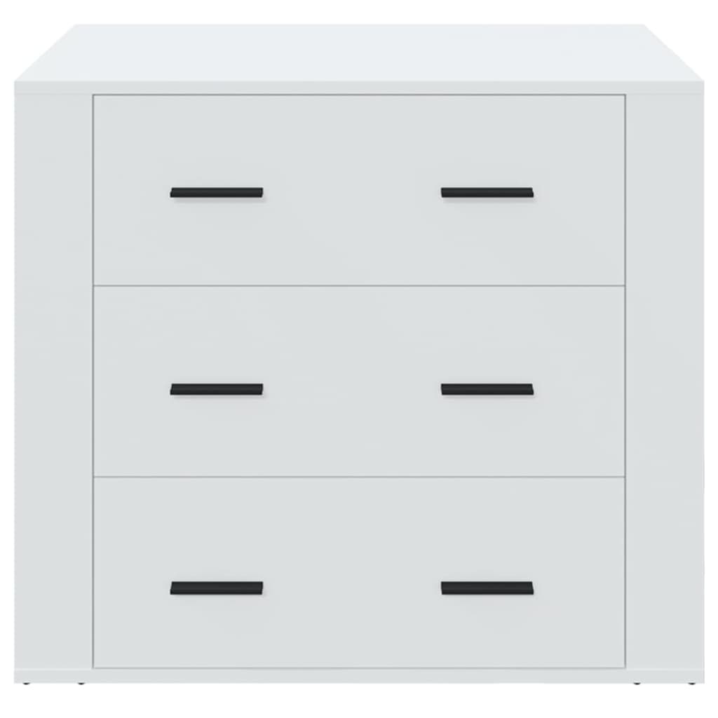 VidaXL Dressoir 80x33x70 cm bewerkt hout wit