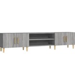 VidaXL Tv-meubel 180x31,5x40 cm bewerkt hout grijs sonoma eikenkleurig