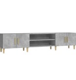 VidaXL Tv-meubel 180x31,5x40 cm bewerkt hout betongrijs