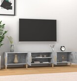 VidaXL Tv-meubel 180x31,5x40 cm bewerkt hout betongrijs