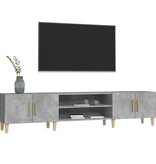 VidaXL Tv-meubel 180x31,5x40 cm bewerkt hout betongrijs