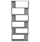 VidaXL Boekenkast/kamerscherm 80x24x192 cm bewerkt hout grijs sonoma