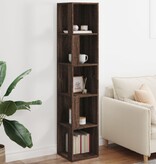 VidaXL Hoekkast 33x33x164,5 cm bewerkt hout bruin eikenkleur