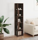 VidaXL Hoekkast 33x33x164,5 cm bewerkt hout bruin eikenkleur