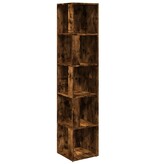 VidaXL Hoekkast 33x33x164,5 cm bewerkt hout gerookt eikenkleurig