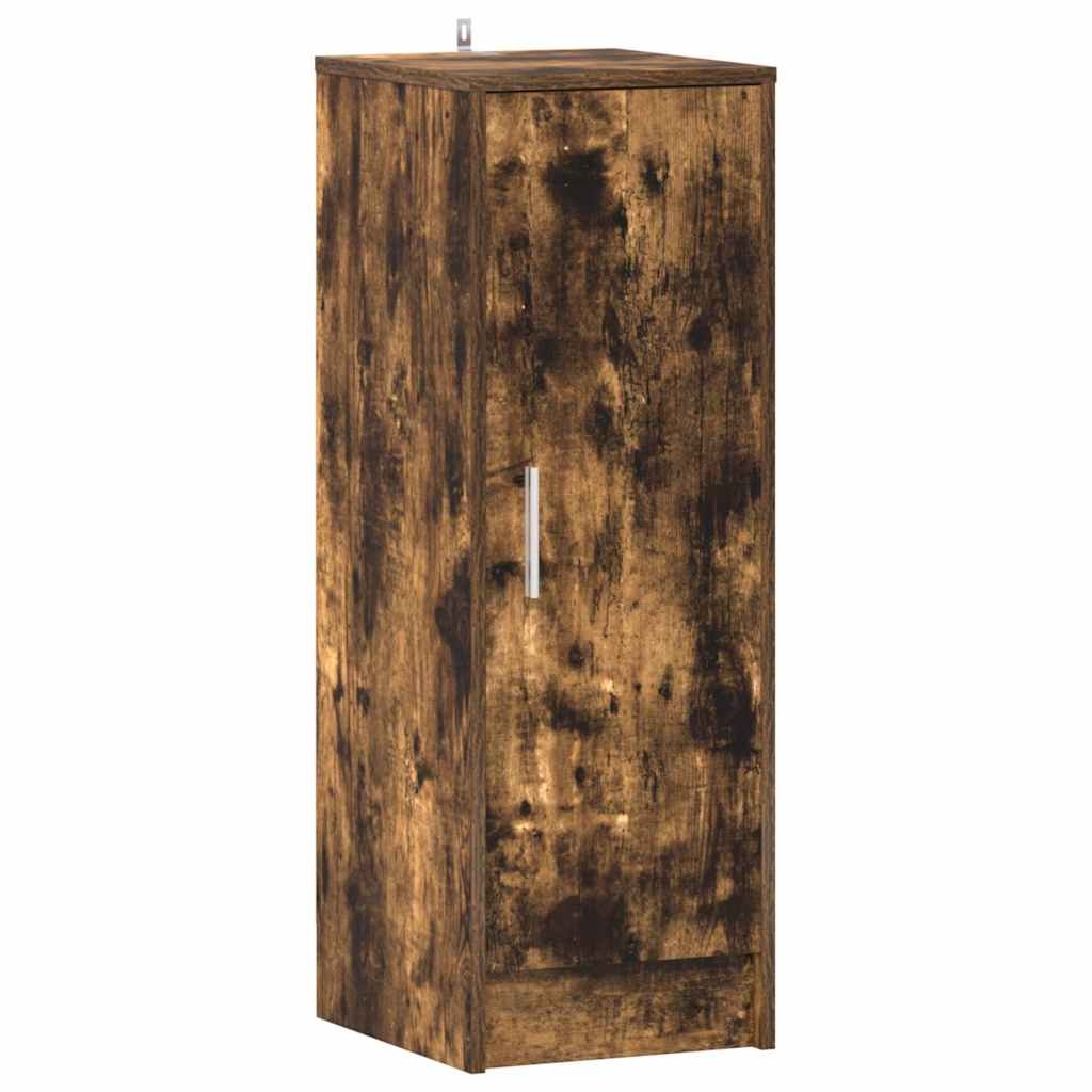 VidaXL Schoenenkast 32x35x92 cm bewerkt hout gerookt eikenkleurig