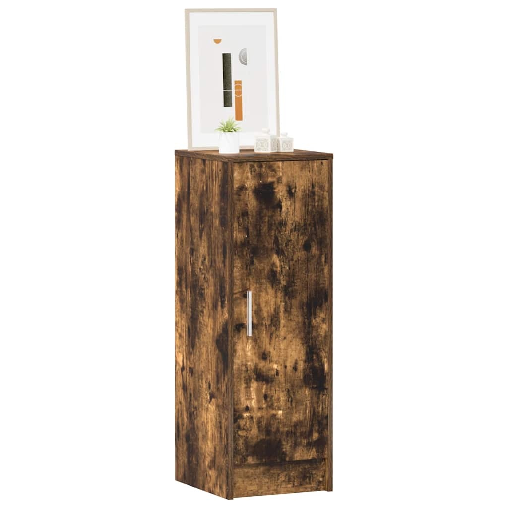 VidaXL Schoenenkast 32x35x92 cm bewerkt hout gerookt eikenkleurig