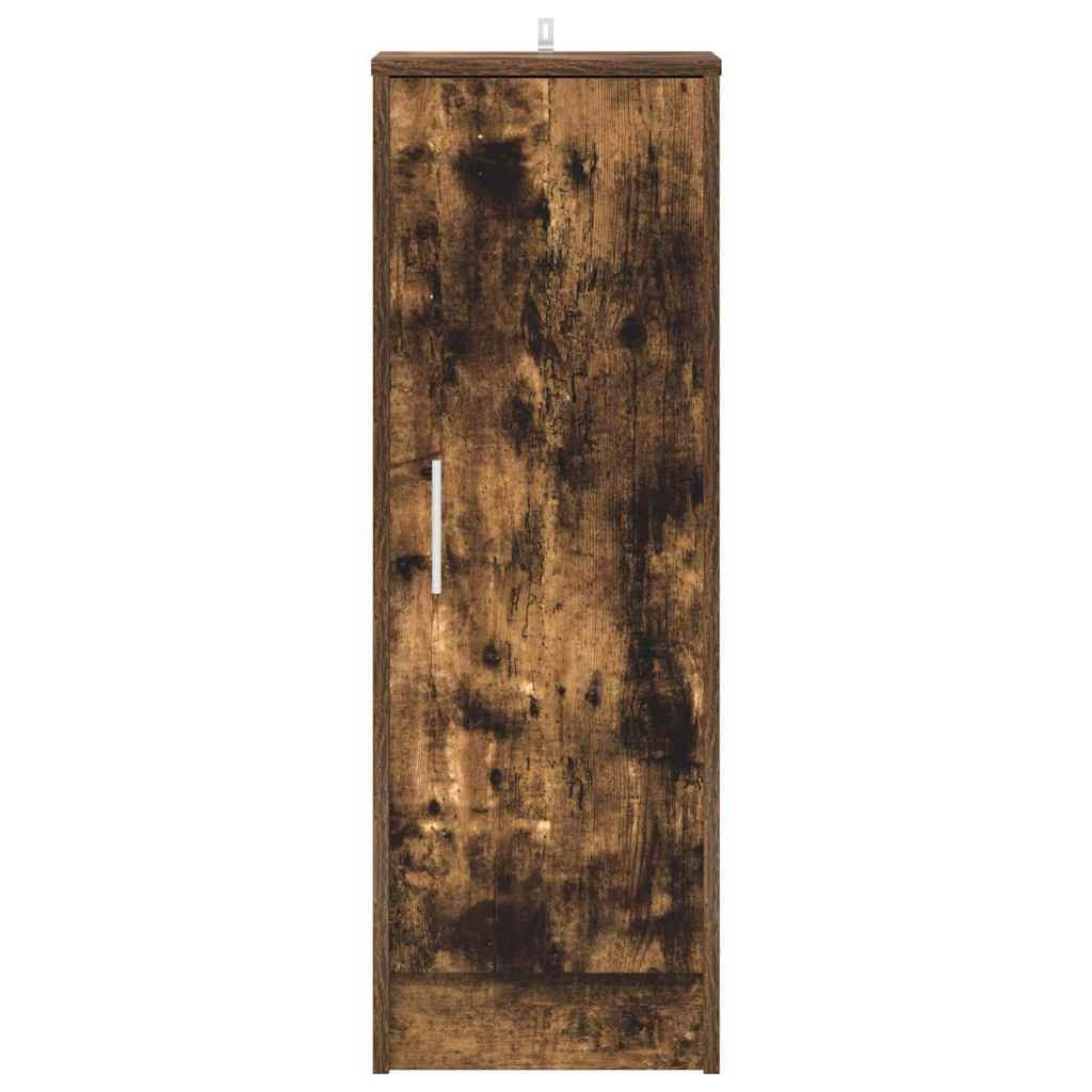VidaXL Schoenenkast 32x35x92 cm bewerkt hout gerookt eikenkleurig