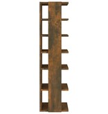 VidaXL Schoenenrekken 2 st 27,5x27x102 cm bewerkt hout gerookt eiken