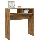 VidaXL Wandtafel 78x30x80 cm bewerkt hout gerookt eikenkleurig