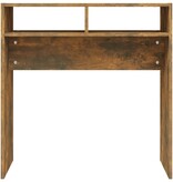 VidaXL Wandtafel 78x30x80 cm bewerkt hout gerookt eikenkleurig