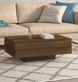 VidaXL Salontafel 85x55x31 cm bewerkt hout bruin eikenkleur