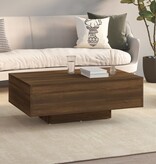 VidaXL Salontafel 85x55x31 cm bewerkt hout bruin eikenkleur